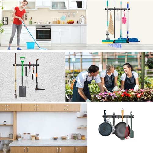 Mop and Broom Holder Wall Mounted