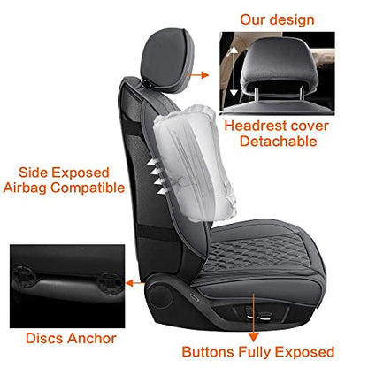 Leather Car Seat Covers Full Set