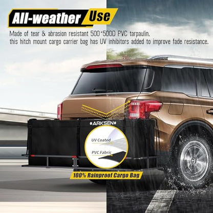 Waterproof Hitch Cargo Carrier Bag for 20" x 60" Baskets