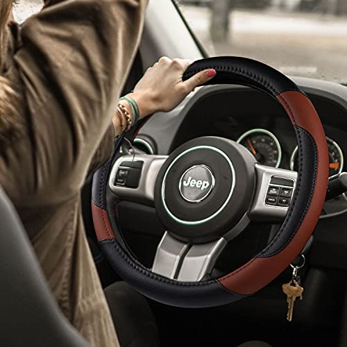Leather Car Steering Wheel Cover