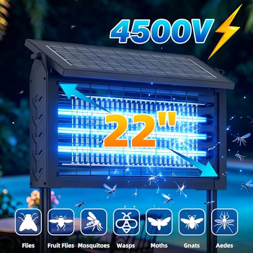 Solar Bug Zapper Outdoor 22 in