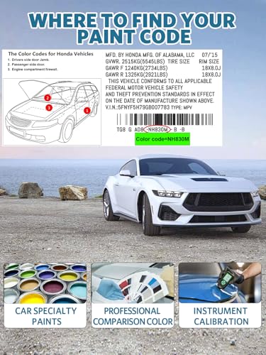 YR 578M Urban Titanium Metallic Car Touch Up Paint for Honda
