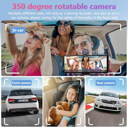 W903 Portable Carplay & Android Auto with Dash Cam