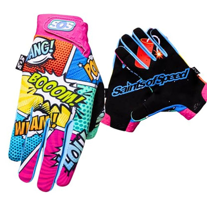 Comic Dirt Bike Gloves