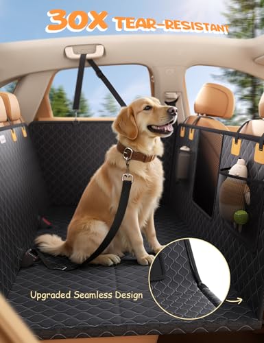 Dog Car Seat Cover for Back Seat with Hard Bottom for Truck XL