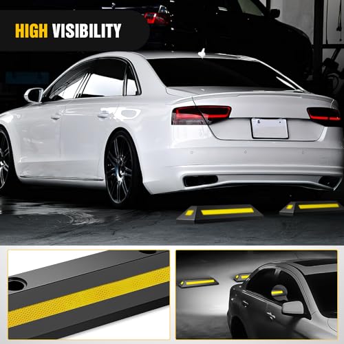 Rubber Parking Curb Wheel Stop for Garages and Driveways