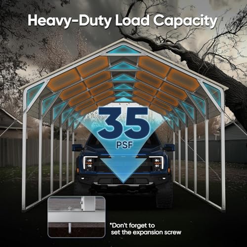 13x26 FT Heavy Duty Metal Carport