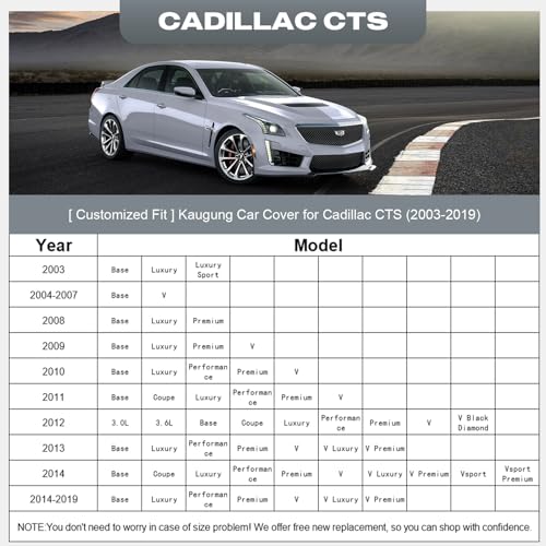 Waterproof Car Cover Custom Fit Cadillac CTS