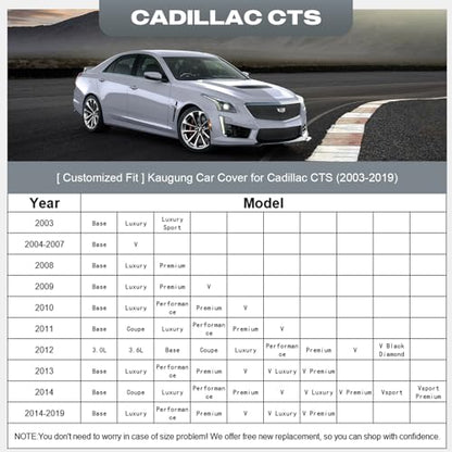Waterproof Car Cover Custom Fit Cadillac CTS