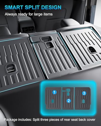 2nd Row Seatback Protector Compatible with Tesla Model Y 2020