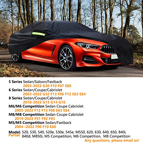 Custom Tight Weave Car Cover Compatible with BMW 5 Series