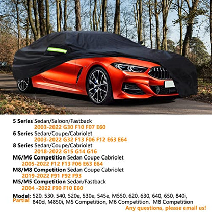 Custom Tight Weave Car Cover Compatible with BMW 5 Series