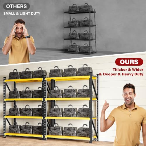 Set of 2 48" Wide Heavy Duty Garage Shelving Units