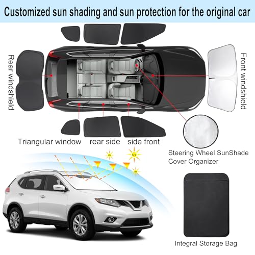 Window Shades for Nissan Rogue 2014 (8 Count)