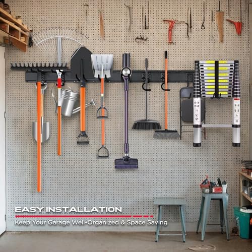 64" Heavy Duty Garage Storage Tool Organizer Wall Mount (79 Count)