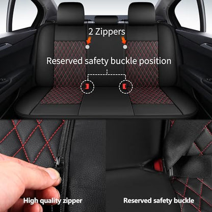 Faux Leather Full Set Car Seat Covers