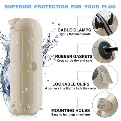 Outdoor Extension Cord Cover (3 Count)