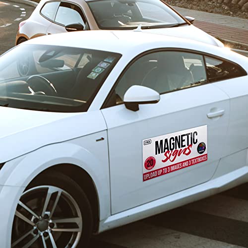2 Pack Personalized Magnetic Signs for Vehicles