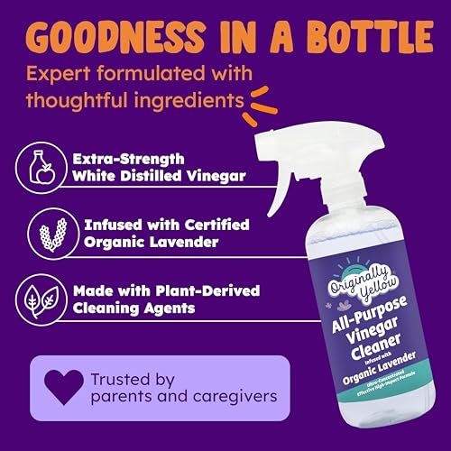 Lavender distilled white vinegar for cleaning purpose Spray (48 Fl Oz)