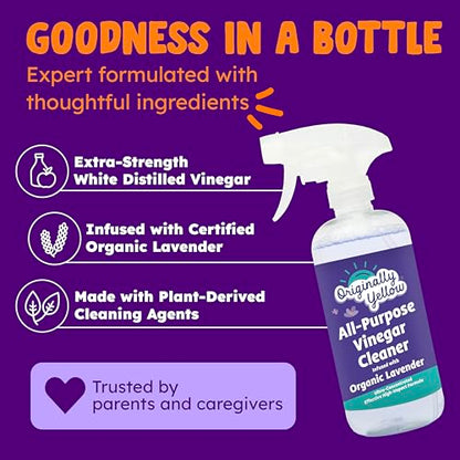 Lavender distilled white vinegar for cleaning purpose Spray (48 Fl Oz)