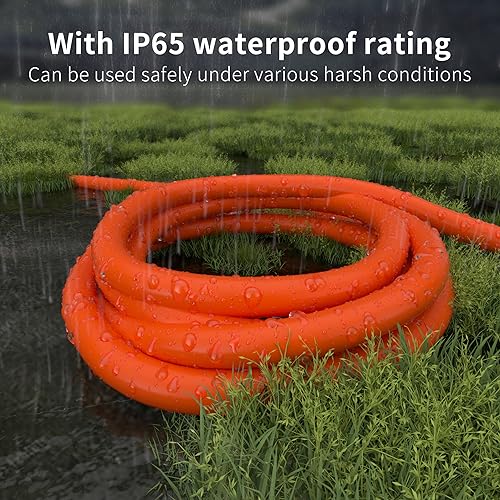 Indoor Outdoor Orange Extension Cord 50 FT with Lighted 16 Gauge