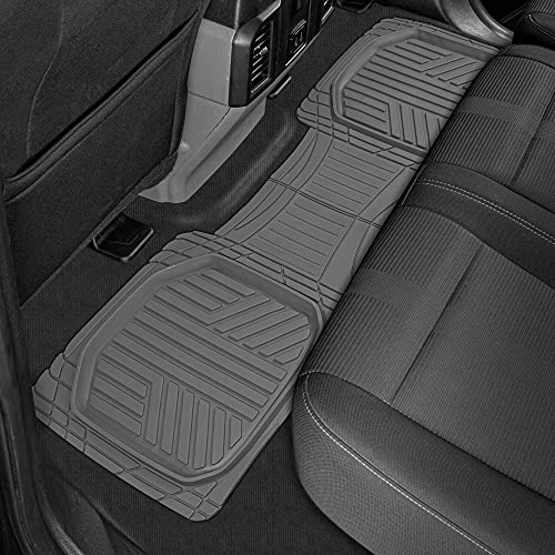 FlexTough™ Deep Dish Plus Rubber Car Floor Mats with Trunk Mat Cargo Liner