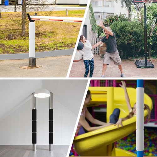 4pcs Basement Pole Wrap 12x14.5 Inch White (4 Count)
