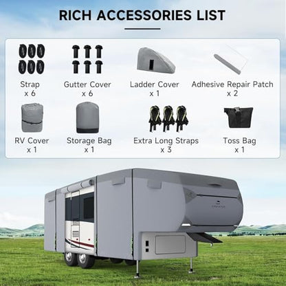 5th Wheel RV Cover Fits 31'