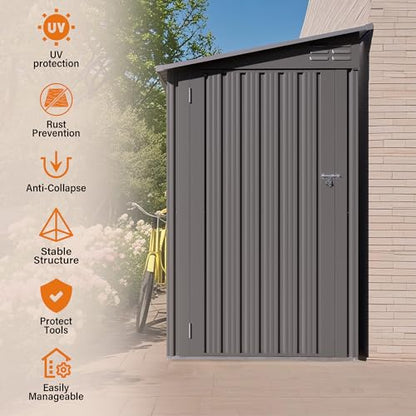4x9 FT Lean to Shed with Windows