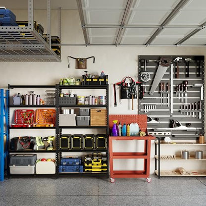2000LBS Storage Shelves 5 Tier Garage Shelving Heavy Duty