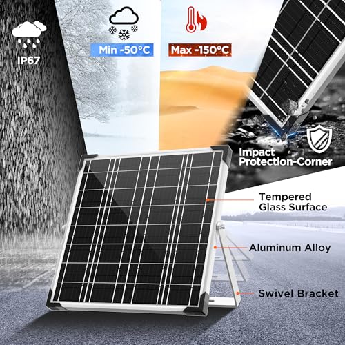 20W 12V Solar Panel Battery Charger Trickle Maintainer Kit