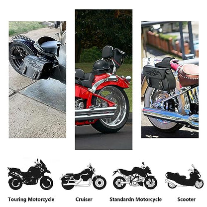 Motorcycle Saddle Bags Leather Motorcycle Luggage Bag with Gun Holsters For Softails Sportsters and Choppers Waterproof Luggage Bags