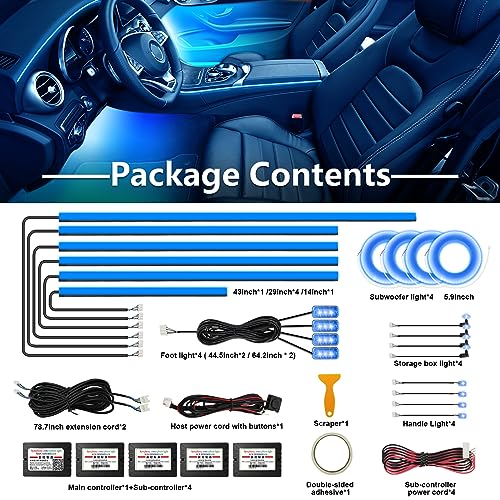 RGBW Acrylic Car Interior Led Kit