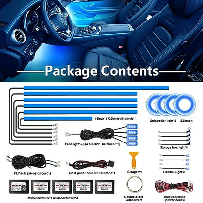 RGBW Acrylic Car Interior Led Kit