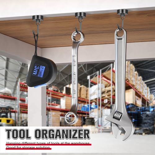 60 LB+ Magnetic Hooks (12 Count)