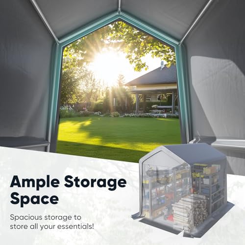 6x8FT Small Storage Shed Carport