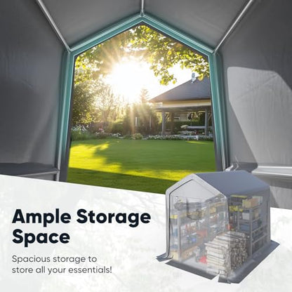 6x8FT Small Storage Shed Carport
