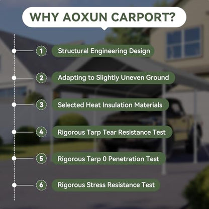10x20 FT Carport