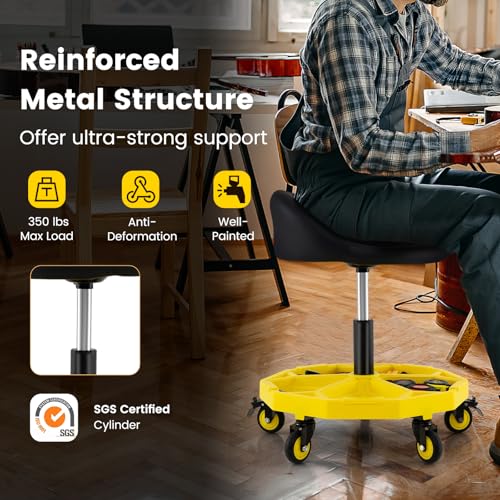 Rolling Garage Stool