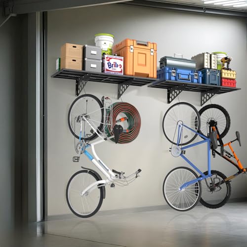2 Pack 1.5x4ft Heavy Duty Garage Wall Shelving Storage Rack (2 Count)