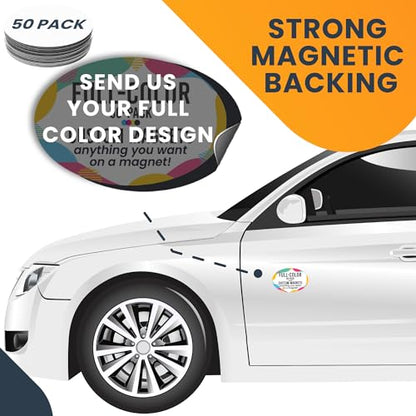 Custom Car Magnet 4x6 Inch 50 Pack (50 Count)