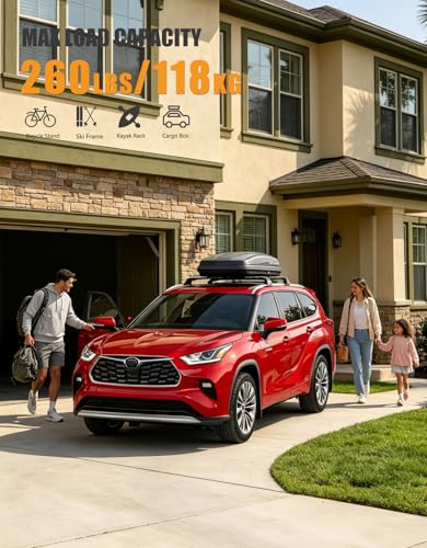 260lbs Roof Rack Cross Bars for Toyota Highlander 2020