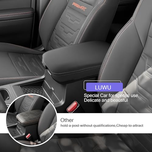 2025 2026 Frontier Center Console Cover Compatible with 2022 2023 2024 2025 2026 Nissan Frontier Accessories Armrest Console Cover Cat Scratch Resistant
