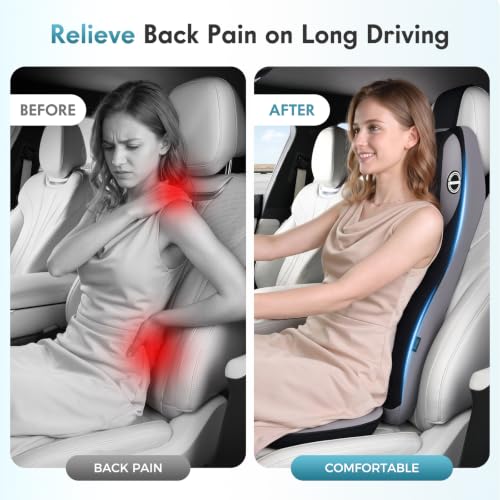 Memory Foam Car Seat Cushion with 2
