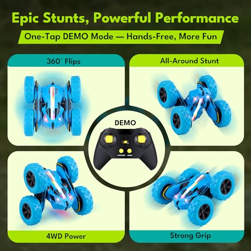 Remote Control Flip Stunt Car Double Sided Driving Crawler Toys