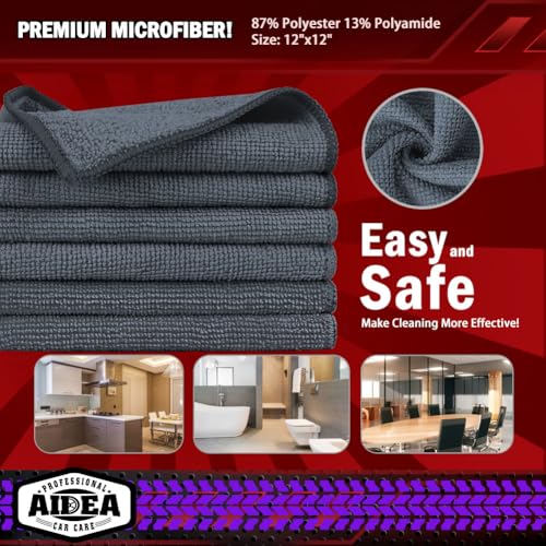 Microfiber Cleaning Cloth Grey 20PK (20 Count)