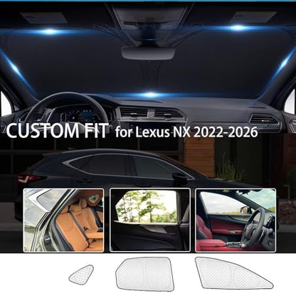 8pcs Thicken Sun Shades for Lexus NX 2022 (8 Count)
