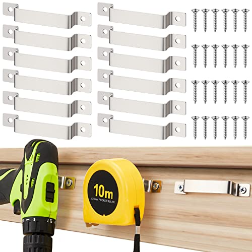 12 Pcs Tape Measure Clip Tape Measure Holder with Screws