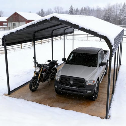 12x20 FT Heavy Duty Extra Large Metal Carport
