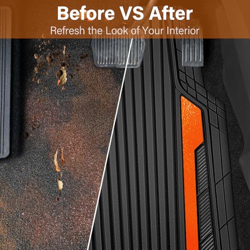Heavy Duty Rubber Car Mats Metallic